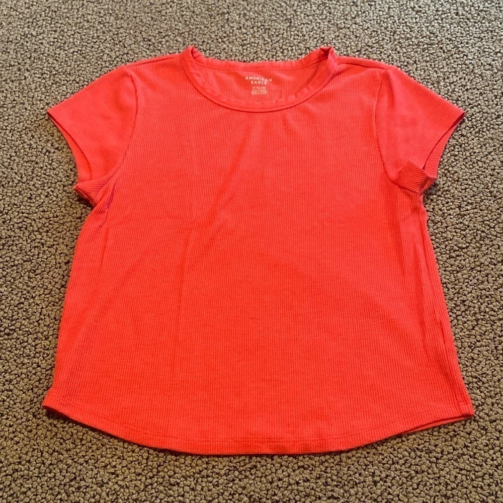 NWOT American Eagle Waffle Knit Short Sleeved  Shirt Size XL